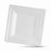 Σετ πιάτων Algon Αναλώσιμα Λευκό Ζαχαροκάλαμο Τετράγωνο 16 cm (12 Μονάδες)