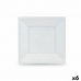 Set di piatti riutilizzabili Algon Bianco Plastica 18 x 18 x 1,5 cm (36 Unità)