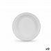 Lot d'assiettes réutilisables Algon Blanc Plastique 20,5 x 3 cm (36 Unités)