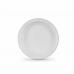 Lot d'assiettes réutilisables Algon Blanc Plastique 20,5 x 3 cm (36 Unités)