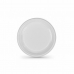 Újrafelhasználható tányérkészlet Algon Fehér Műanyag 25 x 25 x 2 cm (6 egység)
