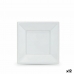 Sett med gjenbrukbare tallerkener Algon Hvit Plast 18 x 18 x 1,5 cm (24 enheter)