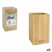 Δοχείο για Σκεύη Κουζίνας Quttin Bamboo 10,5 x 10,5 x 18 cm (12 Μονάδες)