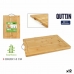 Snijplank Quttin Bamboe 38 x 28 x 1,8 cm (12 Stuks)