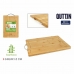 Cutting board Quttin Bamboo 34 X 24 X 1,5 CM (12 Units)