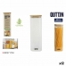 Bote Quttin Bambu Quadrado 1,3 L 8 x 27 cm (12 Unidades)