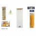 Bote Quttin Bambu Quadrado 1,3 L 8 x 27 cm (12 Unidades)