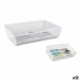 Virtuves Piederumu Organizators Confortime Metāls Balts 21,8 x 15,24 x 5,2 cm (12 gb.)