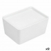 Opstapelbare opbergbox Confortime Met deksel 17,5 x 13 x 8,5 cm (12 Stuks)