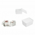 Opstapelbare opbergbox Confortime Met deksel 17,5 x 13 x 8,5 cm (12 Stuks)