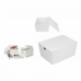 Opstapelbare opbergbox Confortime Met deksel 35 x 26 x 16 cm (6 Stuks)