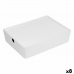 Opstapelbare opbergbox Confortime Met deksel 35 x 26 x 8,5 cm (8 Stuks)