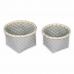 Basket set Confortime 2 Pieces Circular 26 x 26 x 17 cm (2 Pieces) (6 Units)