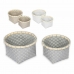 Set de Coșuri Confortime 2 Piese Rotundă 26 x 26 x 17 cm (2 Piese) (6 Unități)