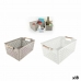 Cesta Multiusos Confortime Madeira 37 x 23 x 15 cm (18 Unidades)