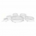 Conjunto Privilege Tampas Silicone Transparente (12 Unidades) (6 pcs)