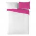 Housse de Couette Naturals Blanc Fuchsia