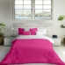 Housse de Couette Naturals Blanc Fuchsia