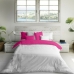 Housse de Couette Naturals Blanc Fuchsia