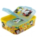 Κουτί Φαγητού με Θήκες Mickey Mouse Fun-Tastic πολυπροπυλένιο 22 x 14 x 6 cm 19,5 x 16,5 x 6,7 cm
