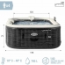 Spa Hinchable Colorbaby Purespa Burbujas Greystone Deluxe 795 L