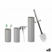 Set de Baño Berilo B6274 S3-1 Gris Plástico (8 Unidades)