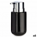 Dispensador de Sabão Preto Prateado Metal Cerâmica 350 ml (6 Unidades)