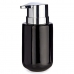 Dispensador de Jabón Berilo J1017-A-NEGRO Negro Plateado Metal Cerámica 350 ml 7 x 14,5 x 8,5 cm (6 Unidades)