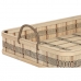 Uppsättning med Brickor DKD Home Decor Ljusbrun Bambu 54 x 43 x 9 cm (3 antal) (2 antal)