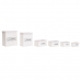 Lot de paniers DKD Home Decor Blanc Bambou 40 x 30 x 46 cm (5 Pièces)