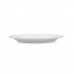 Flat plate Bidasoa Glacial Ceramic White (24 cm) (Pack 6x)