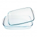 Ensemble de plats de cuisson au four Pyrex Classic Transparent Verre Borosilicaté (2 pcs)