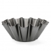 Kalup za Flan Quid Sweet Grey Crna Metal 23 x 9 cm (12 kom.)