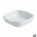 Vas pentru Cuptor Pyrex Signature Alb Ceramică Pătrat 29 x 24 x 7 cm (6 Unități)