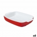 Форма для выпечки Pyrex Signature Белый Красный Керамика Прямоугольный 29 x 19 x 7 cm (6 штук)