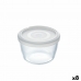 Cutie rotundă pentru prânz cu capac Pyrex Cook&freeze 600 ml 12 x 12 x 9 cm Transparent Sticlă Silicon (8 Unități)