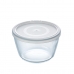 Rund matlåda med lock Pyrex Cook & Freeze 1,1 L 15 x 15 x 10 cm Transparent Silikon Glas (4 antal)