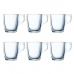 Комплект чаши за кафе части Luminarc Nuevo (6 pcs) Прозрачен Cтъкло 90 ml 6 Части