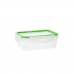 Boîte à lunch Quid Greenery 1 L Transparent Plastique 13 x 18 x 6,8 cm - 1 L (4 Unités) (Pack 4x)