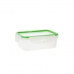 Lunchbox Quid Greenery 1 L Durchsichtig Kunststoff 13 x 18 x 6,8 cm - 1 L (4 Stück) (Pack 4x)