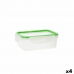 Cutie pentru Prânz Quid Greenery 1 L Transparent Plastic 13 x 18 x 6,8 cm - 1 L (4 Unități) (Pack 4x)