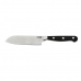 Nůž Santoku Quid Professional Inox Chef Black Černý Kov (13 cm) (Pack 10x)