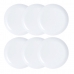 Set di piatti Luminarc Diwali 6 pcs Bianco Vetro