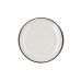 Prato de Jantar Ariane Vital Filo Branco Cerâmica Ø 27 cm (6 Unidades)