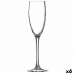 Champagne glass Ebro Transparent Glass (160 ml) (6 Units)