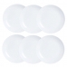 Service de vaisselle Luminarc Diwali 6 pcs Blanc verre 19 cm