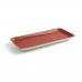 Recipiente de Cozinha Ariane Terra Retangular Cerâmica Vermelho (36 x 16,5 cm) (6 Unidades)