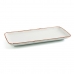 Fuente de Cocina Ariane Terra Rectangular Cerámica Beige (28 x 14 cm) (6 Unidades)