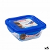 Герметичная коробочка для завтрака Pyrex Cook & Go 16,7 x 16,7 x 7 cm Синий 850 ml Cтекло (6 штук)