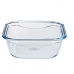 Fiambrera Hermética Pyrex Cook & Go 16,7 x 16,7 x 7 cm Azul 850 ml Vidrio (6 Unidades)